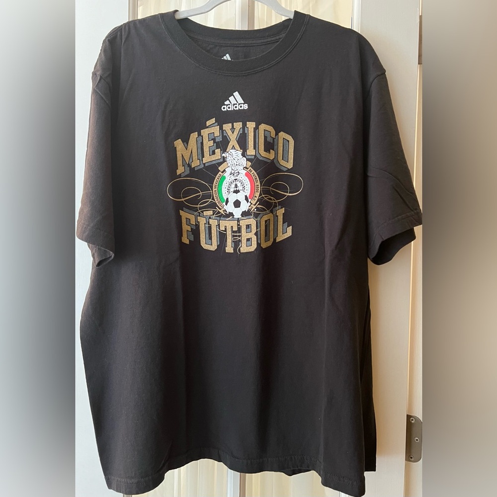 World Cup adidas Mexico Futbol Black T-shirt XL